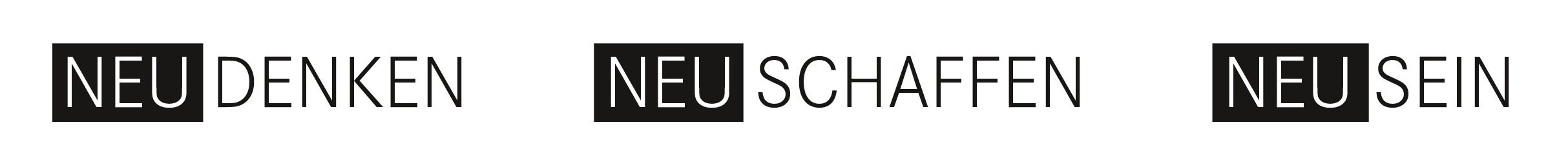 NEU_Uni-Mainz Initiative mit den Slogans 'Neu denken, neu schaffen, neu sein' .braunmitbraun